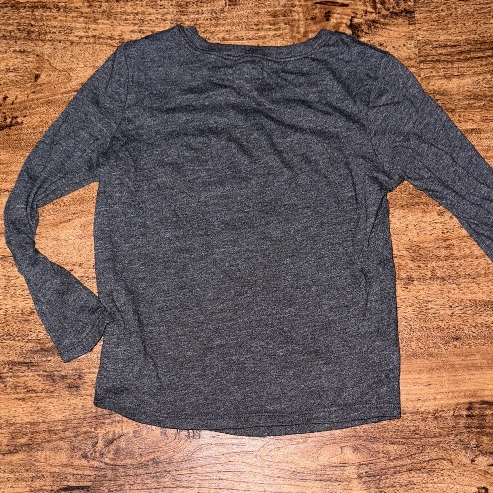 Old Navy Charcoal Long Sleeve Tee with 'Rad Like Dad' Design